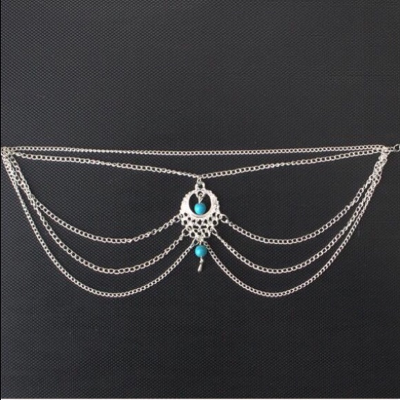 SILVER FOOT CHAIN (DARKER SILVER) - Picture 5 of 6